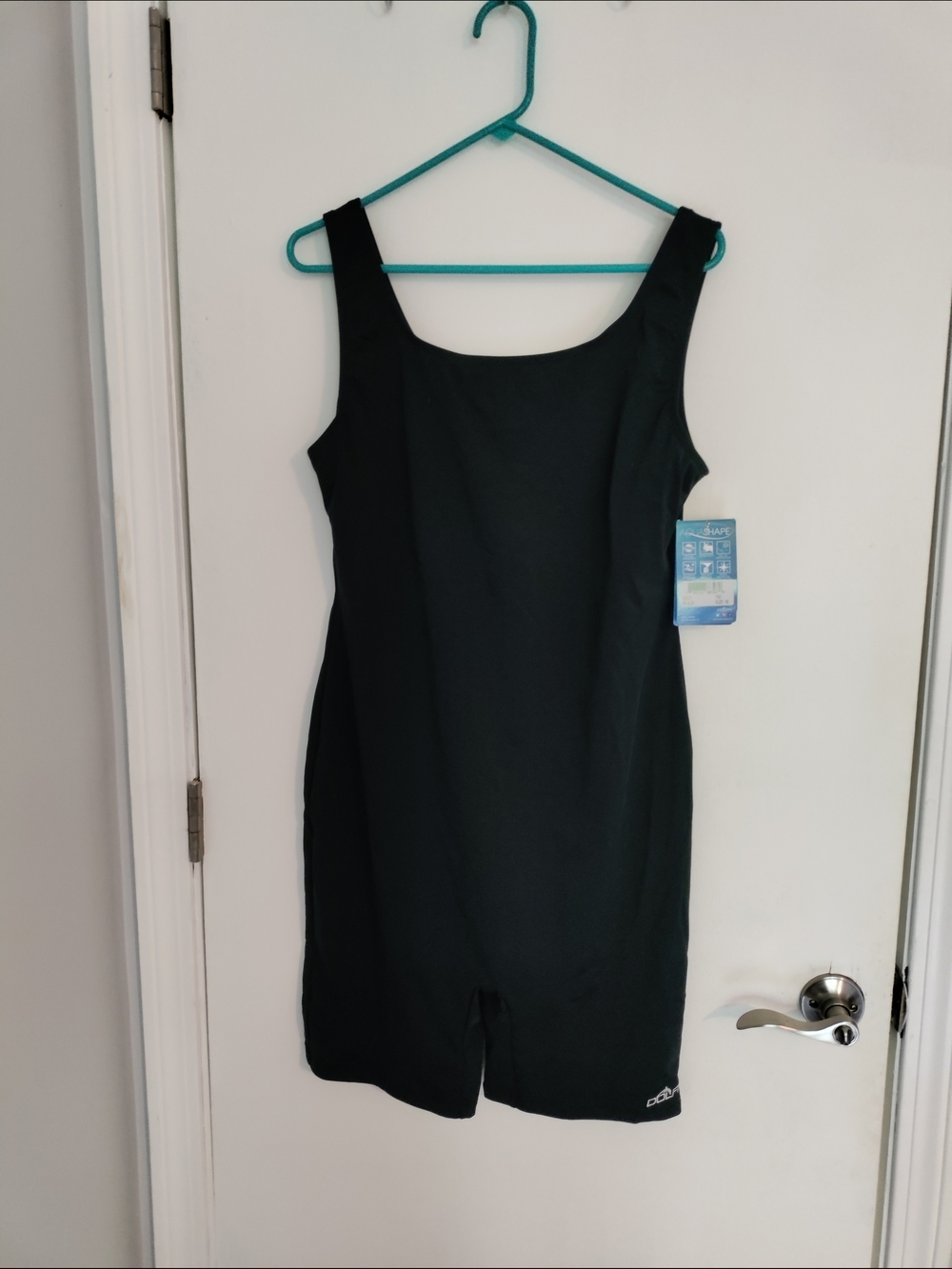 Dolfin Women's Black One-Piece Mid Thigh Swimsuit